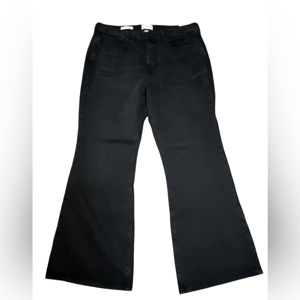 Universal Thread Women's high rise flare Black Wide Leg Jeans 16S